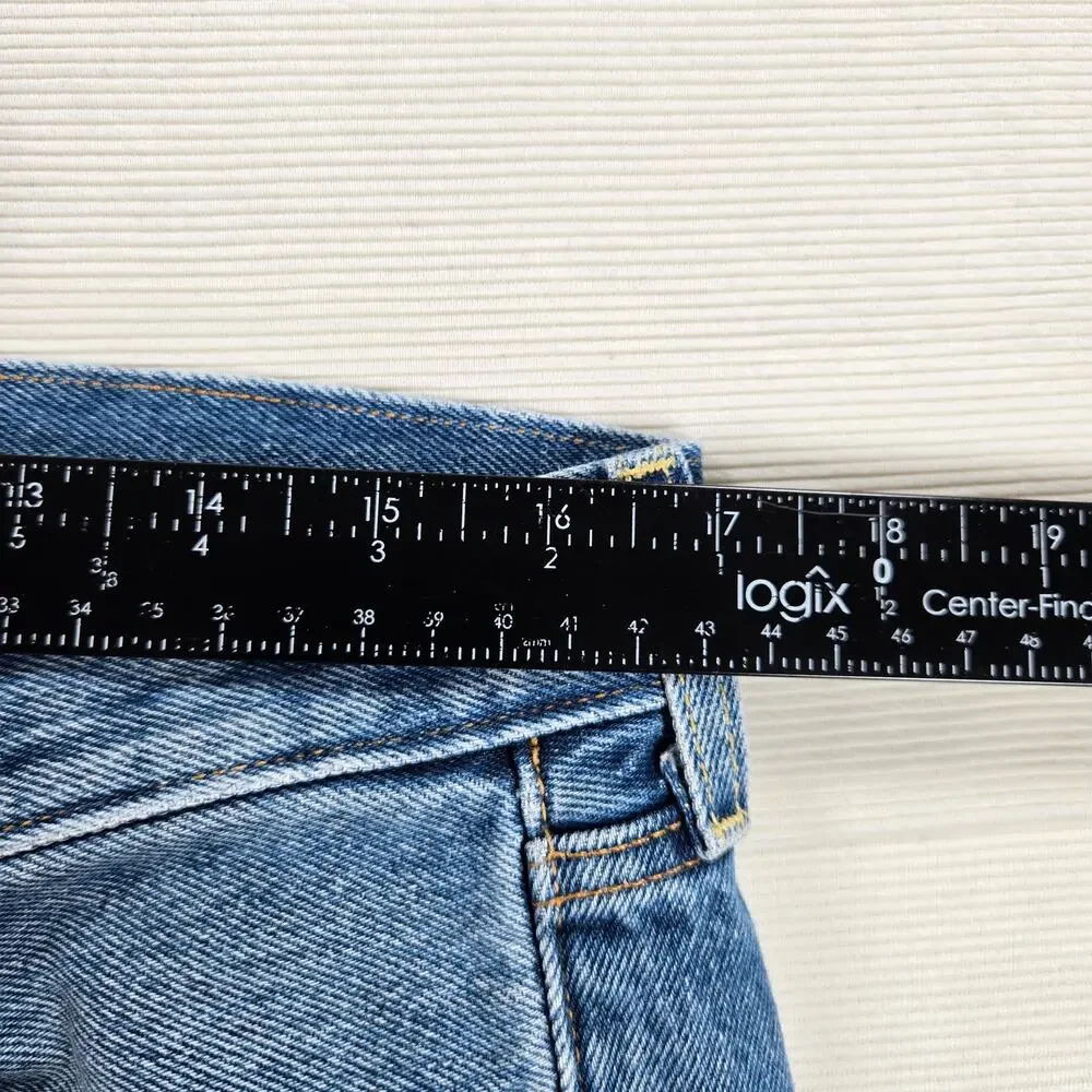 Levi's 501‎ Premium Studded Original Fit Distressed Denim Jeans Size 34
